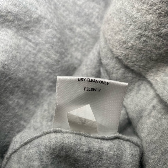 Eileen Fisher Sz ?? Gray Boiled Merino Wool Jacket Minimalist Capsule Wardrobe - Picture 10 of 10